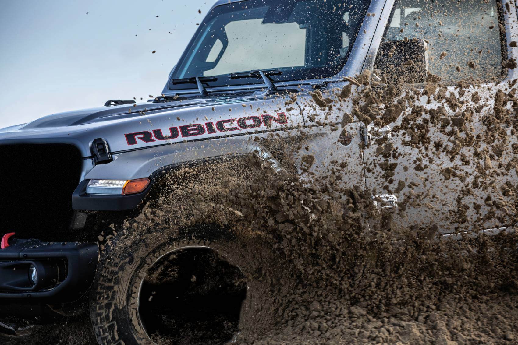 Jeep Gladiator Off-Roading through Mud